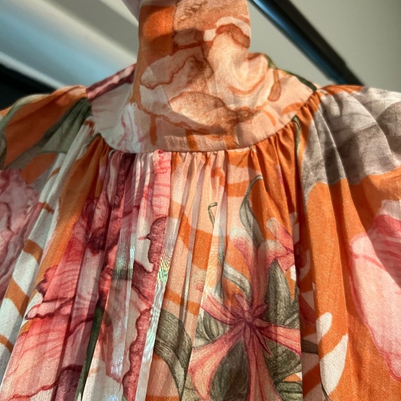 Isla & White Floral Maxi Dress Small - Picture 2 of 4